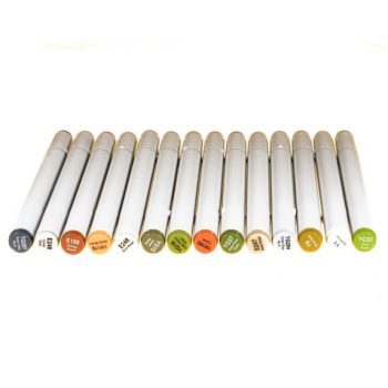 A. Jensen Waterproof Marker Kit 15pcs -Earth Tones