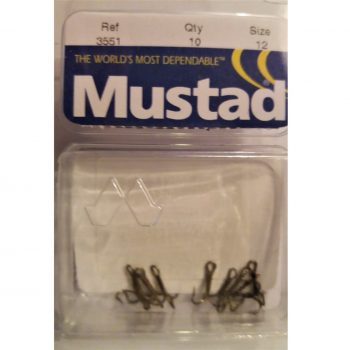 Mustad Bronserad trekrok stl 12