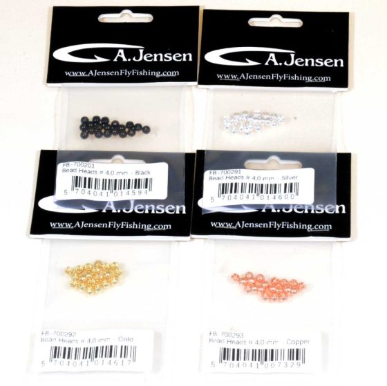 A.Jensen Bead Head 4,8 mm - 1 of each 4 colors