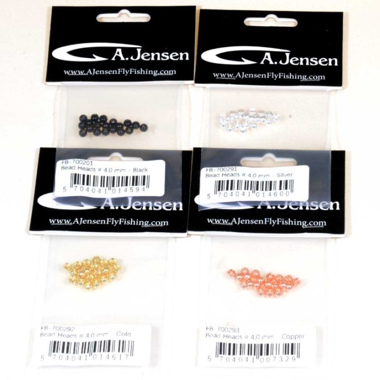 A.Jensen Bead Head 4,8 mm - 1 of each 4 colors