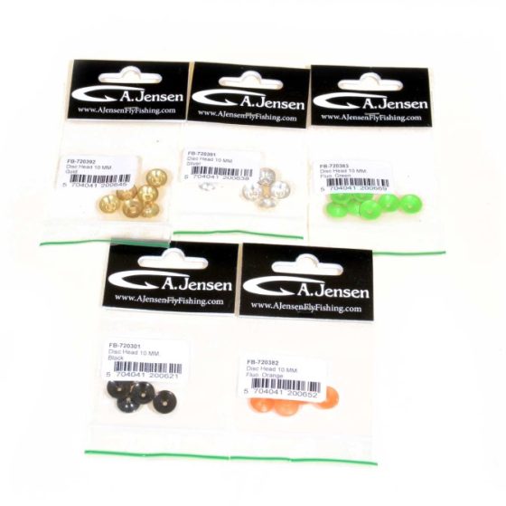 A.Jensen Disc Heads # 10 mm - 1 of each 5 colors