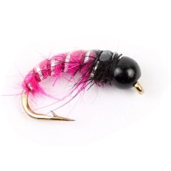 Gold Head Czech Nymphs - Black Pink