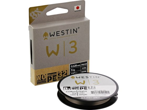 Westin W3 8-Braid 150m -Smoke Grey